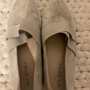 Via Spiga Women's Taupe Loafers